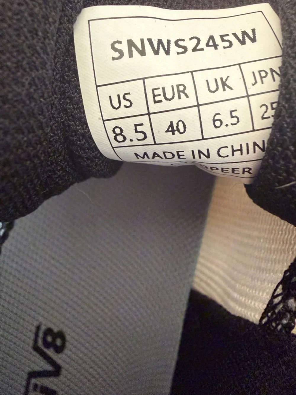 Women’s White and Black Athletic Sneakers - Picture 5 of 5